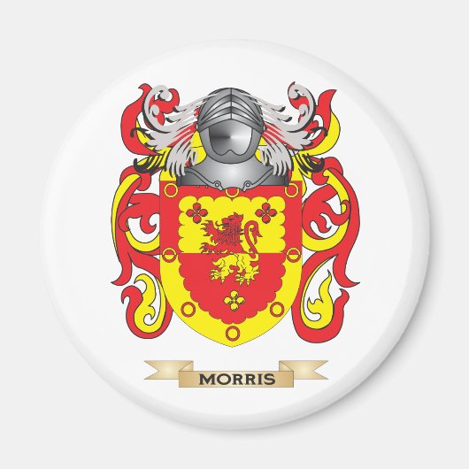 Morris-(England) Coat of Arms (Family Crest) Magneet (Voorkant)