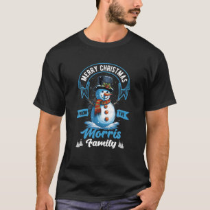 Morris Familie Kerstkostuum Sneeuwman Matching X T-shirt