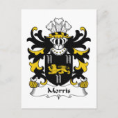 Morris Family Crest Briefkaart (Voorkant)