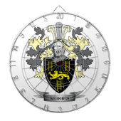 Morris Family Crest Coat of Arms Dartbord (Voorkant)