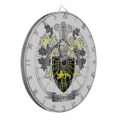 Morris Family Crest Coat of Arms Dartbord (Voorkant Links)