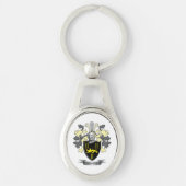 Morris Family Crest Coat of Arms Sleutelhanger (Voorkant)