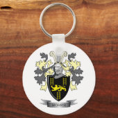 Morris Family Crest Coat of Arms Sleutelhanger (Voorkant)