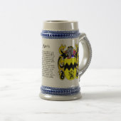 Morris Family Crest Stein Bierpul (Voorkant rechts)
