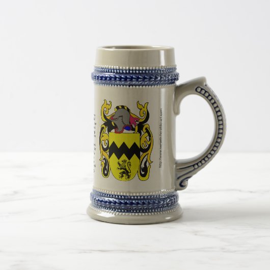 Morris Family Crest Stein Bierpul (Rechts)