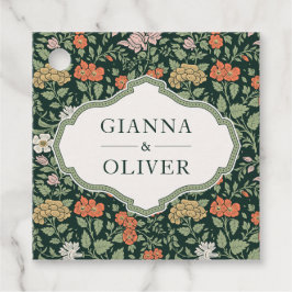 Morris Floral Garden bruiloft Bedankjes Labels