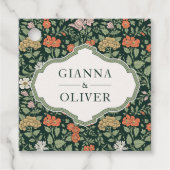 Morris Floral Garden bruiloft Bedankjes Labels (Voorkant)