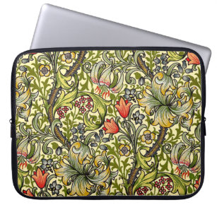 Morris Floral Lily Design Laptop Sleeve