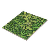 Morris - Foliage,  kunstpatroon in groen Tegeltje (Zijkant)