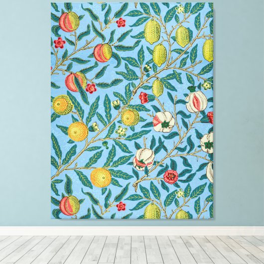 Morris - Four Fruits Canvas Afdruk (Insitu (Houten vloer))