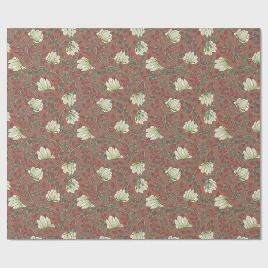 Morris Garden Floral Pattern Cadeaupapier (Vlak)