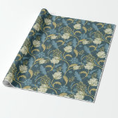 Morris Garden Floral Pattern Cadeaupapier (Uitgerold)