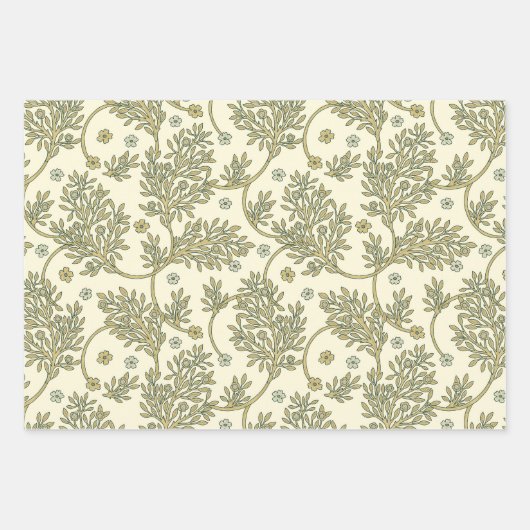 Morris Garden Floral Pattern Inpakpapier Vel (Voorkant 2)