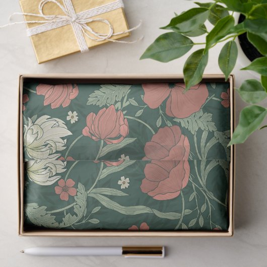 Morris Garden Floral Pattern Tissuepapier (Geschenk)