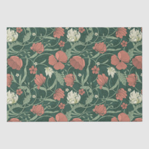 Morris Garden Floral Pattern Tissuepapier