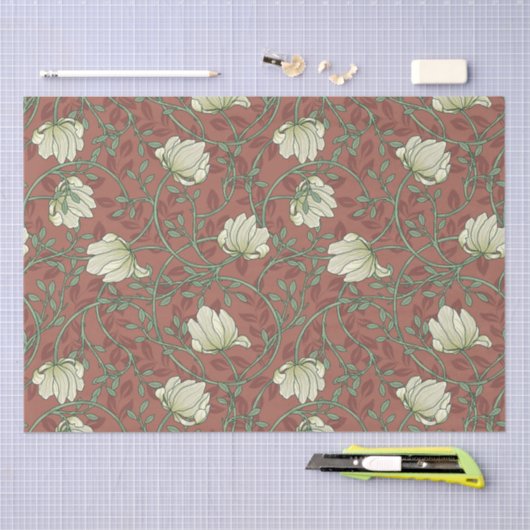 Morris Garden Floral Pattern Tissuepapier (Craft)