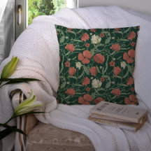 Morris Garden Groen & Rood Bloemmotief