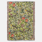 Morris Golden Lily Pattern Rugs Deken (Voorkant Verticaal)