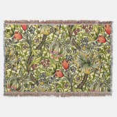Morris Golden Lily Pattern Rugs Deken (Voorkant)