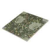 Morris Green Gold Pimpernel  Pattern Tegeltje (Zijkant)