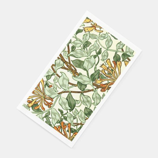 Morris - Honeysuckle green en goud Servet (Hoek)