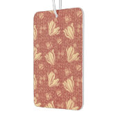 Morris Inspired Lily Flower Botanische rode textie Luchtverfrisser (Links)