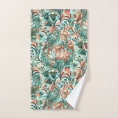 Morris inspireerde tulpen, pioenen, Acanthus Green Bad Handdoek (Handdoek)