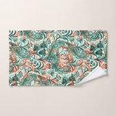 Morris inspireerde tulpen, pioenen, Acanthus Green Bad Handdoek (Handdoek)