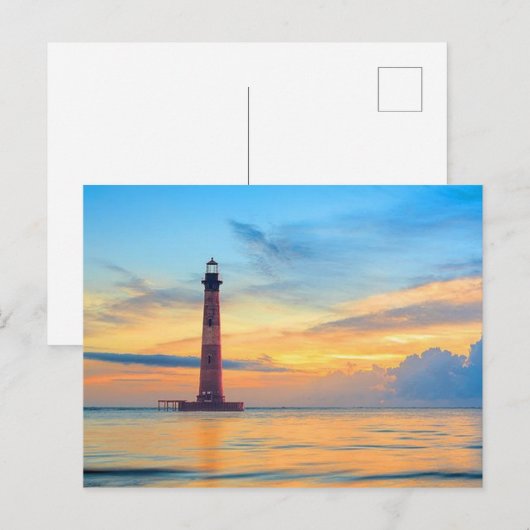 Morris Island Light Briefkaart (Voorkant / Achterkant)