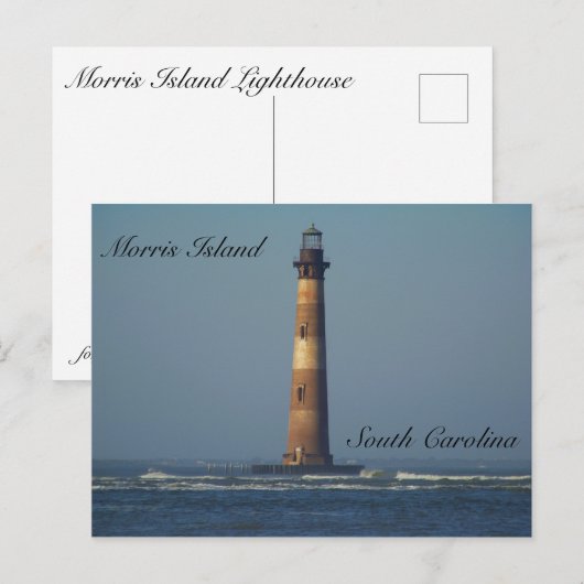 Morris Island Lighthouse Briefkaart (Voorkant / Achterkant)