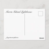Morris Island Lighthouse Briefkaart (Achterkant)
