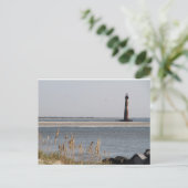 Morris Island Lighthouse, Folly Beach, Charleston Briefkaart (Staand voorkant)