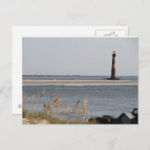Morris Island Lighthouse, Folly Beach, Charleston Briefkaart (Voorkant / Achterkant)