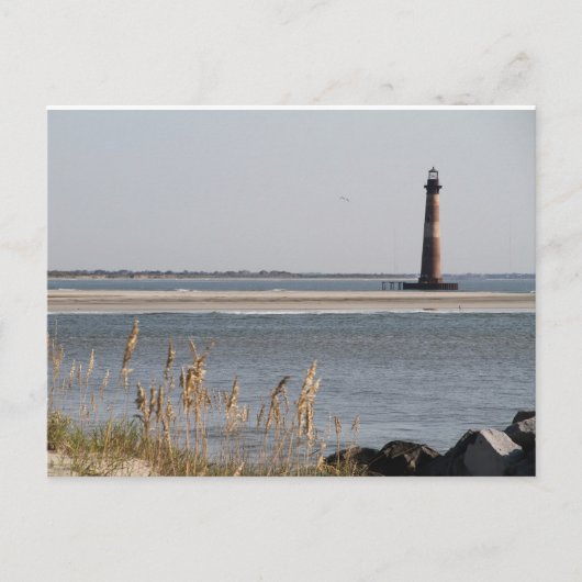 Morris Island Lighthouse, Folly Beach, Charleston Briefkaart (Voorkant)