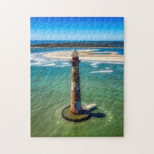 Morris Island Lighthouse (South Carolina) Legpuzzel (Verticaal)