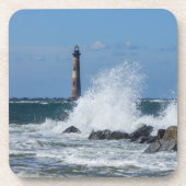 Morris Island Lighthouse Splash Drankjes Onderzetter (Voorkant)