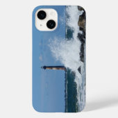Morris Island Lighthouse Splash i iPhone Case (Achterkant)