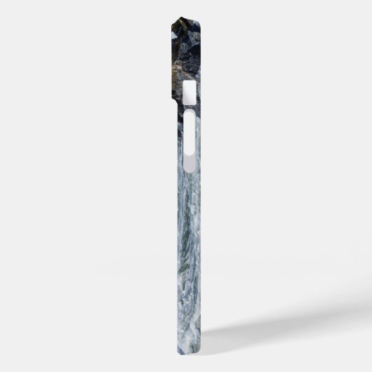 Morris Island Lighthouse Splash i iPhone Case (Achterkant / Links)