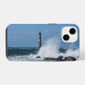 Morris Island Lighthouse Splash iPhone Hoesje iPhone 14 Hoesje (Achterkant horizontaal)