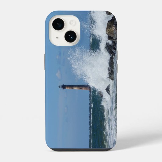 Morris Island Lighthouse Splash iPhone Hoesje iPhone 14 Hoesje (Achterkant)