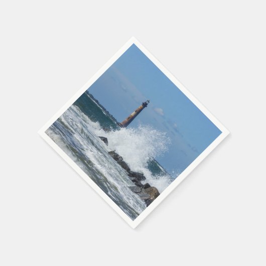 Morris Island Lighthouse Splash Servetten (Hoek)