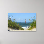 Morris Island Lighthouse Walkway Canvas Afdruk (Voorkant)