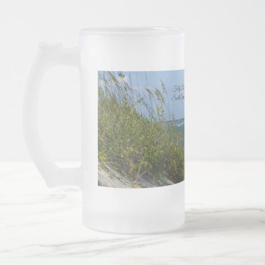 Morris Island Lighthouse Walkway Frosted Mok (Links)