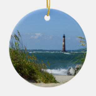 Morris Island Lighthouse Walkway Keramisch Ornament