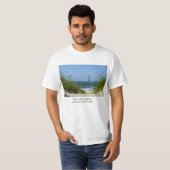 Morris Island Lighthouse Walkway T-shirt (Voorkant volledig)