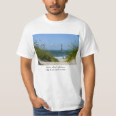 Morris Island Lighthouse Walkway T-shirt (Voorkant)
