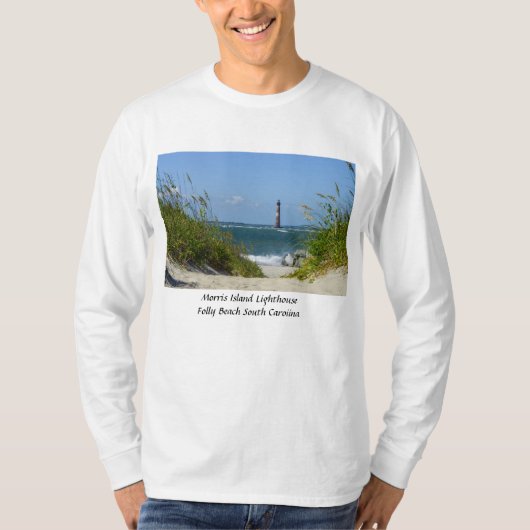Morris Island Lighthouse Walkway T-shirt (Voorkant)