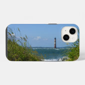 Morris Island Lighthouse Wandelpad iPhone Hoesje iPhone 14 Hoesje (Achterkant horizontaal)