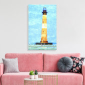 Morris Island Vuurtoren Olie op Canvas (Insitu (Woonkamer))