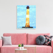 Morris Island Vuurtoren Olie op Canvas Afdruk (Insitu (Woonkamer))